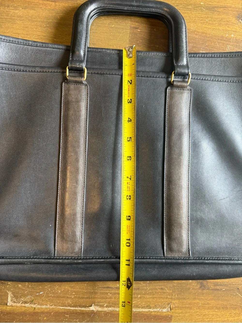 Coach Black Leather Briefcase
